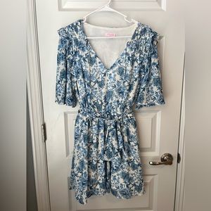 Pink Lily Floral Dress